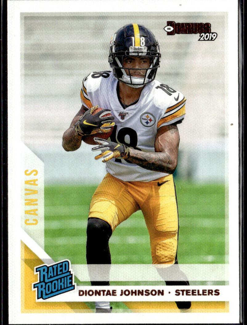 2019 Panini Donruss Football Canvas Diontae Johnson #327 PSA 10