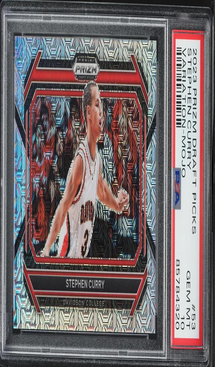 2023 Panini Prizm Draft Picks Basketball Mojo Stephen Curry #53 PSA 10