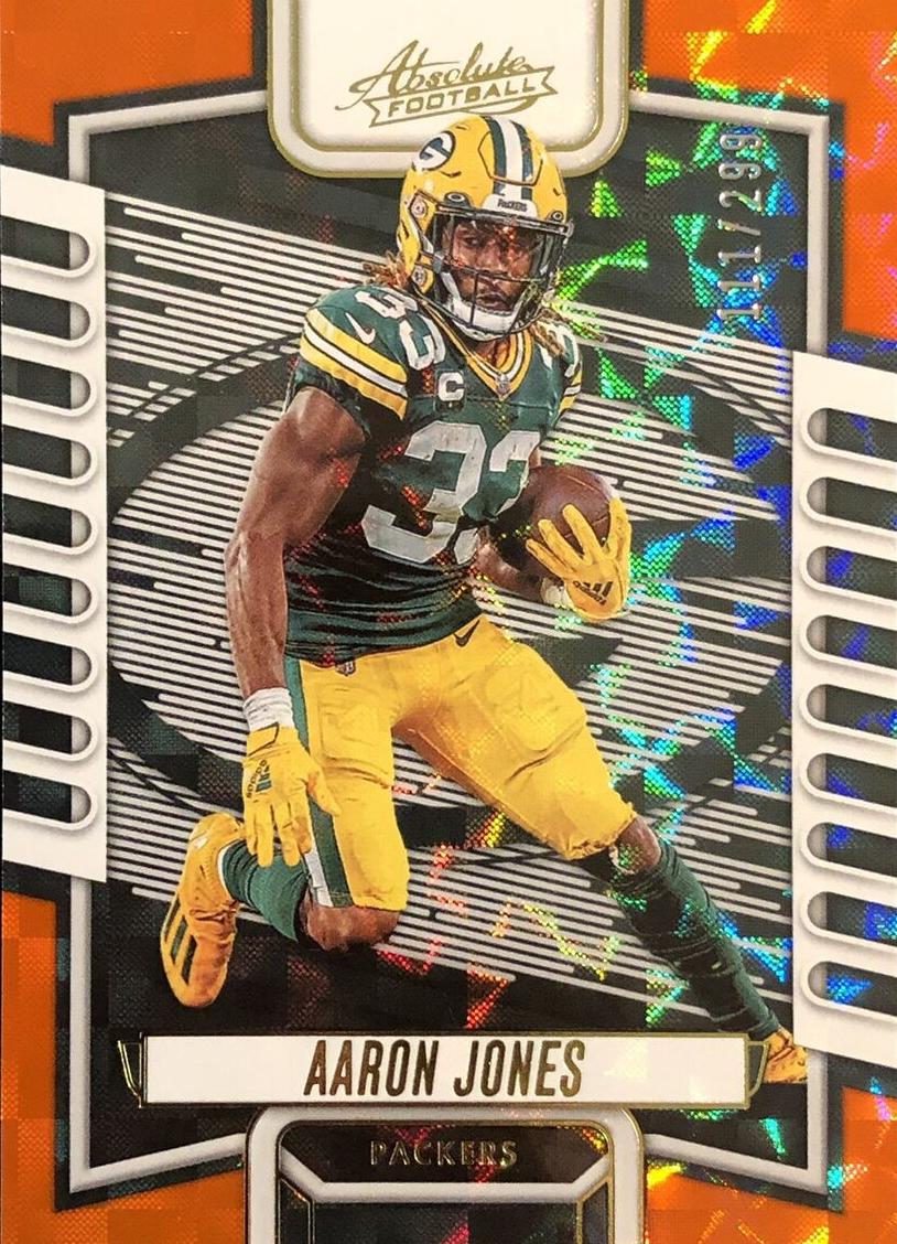 2023 Panini Absolute Football Orange Mosaic Aaron Jones #64