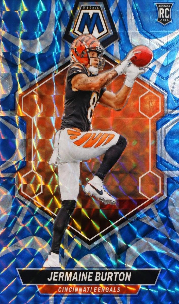 2024 Panini Mosaic Football Reactive Blue Jermaine Burton #366