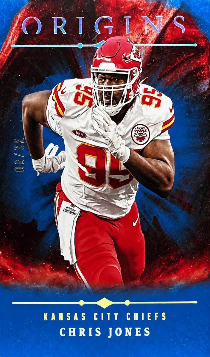 2024 Panini Origins Football Blue Chris Jones #96