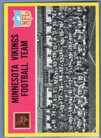 1967 Philadelphia Football Minnesota Vikings #97 SGC 7