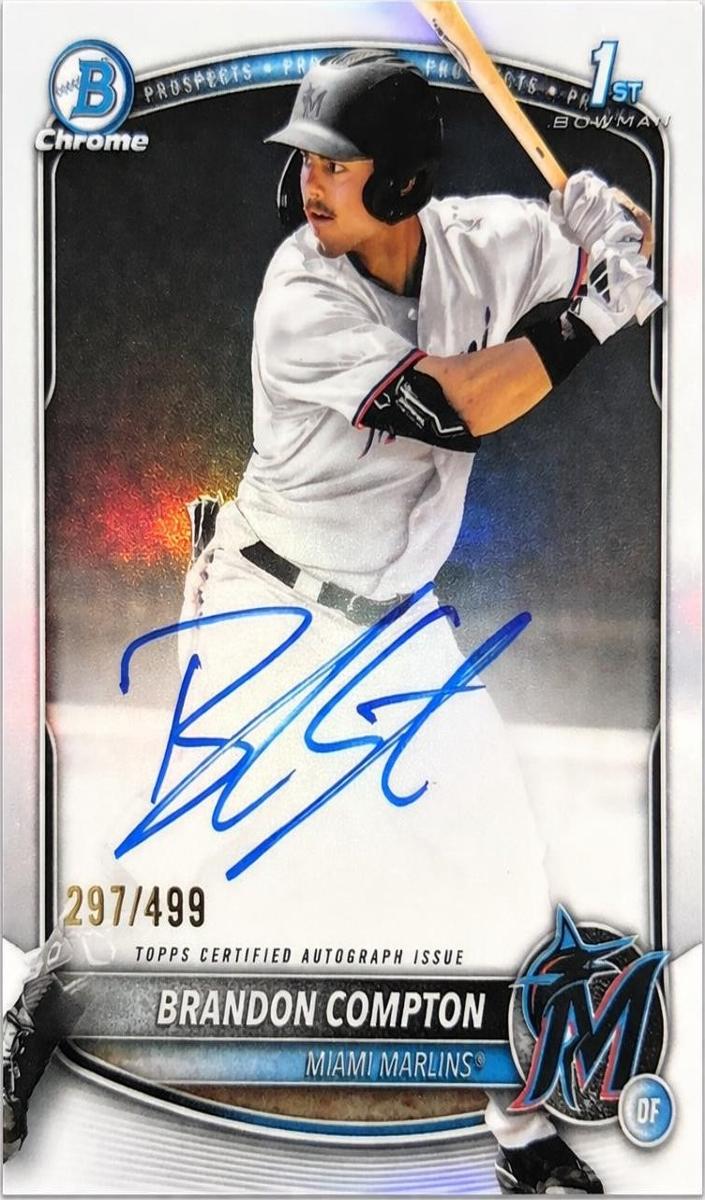 2025 Bowman Draft Chrome Baseball Refractor Brandon Compton #CPA-BCO