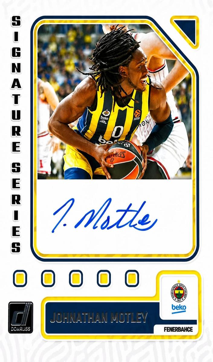 2023 Donruss Turkish Airlines EuroLeague Basketball Johnathan Motley #SS-MLY