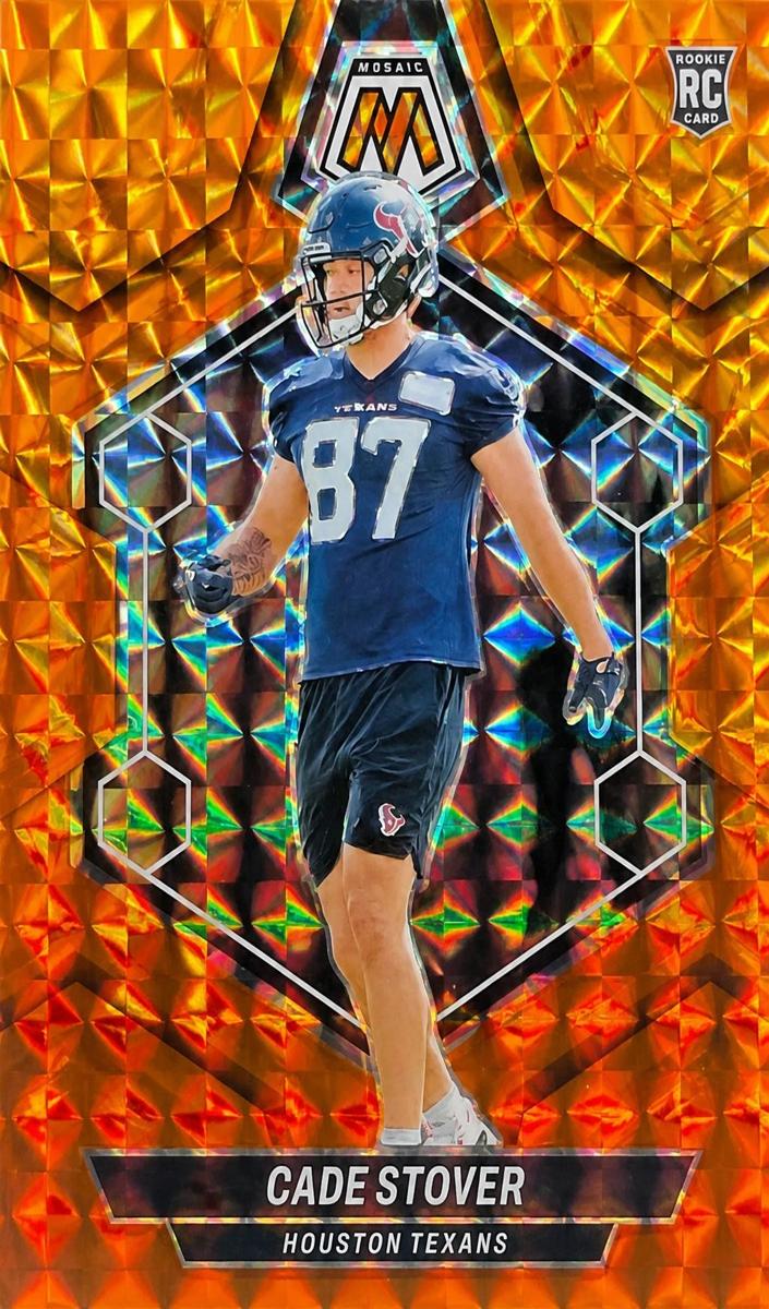 2024 Panini Mosaic Football Orange Cade Stover #384