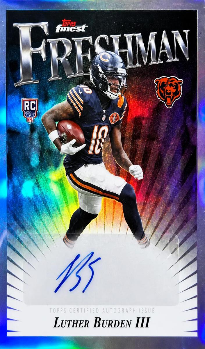 2025 Topps Finest Football Refractor Luther Burden III #RFA-LB