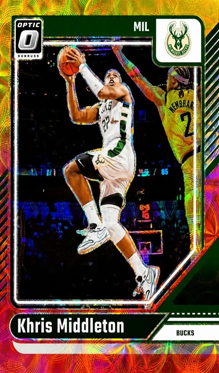 2024 Donruss Optic Basketball Red and Gold International Khris Middleton #177
