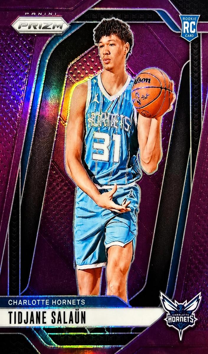 2024 Panini Prizm Basketball Purple Tidjane Salaun #262