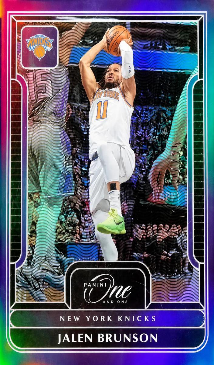 2022 Panini One and One Basketball Purple Jalen Brunson #17