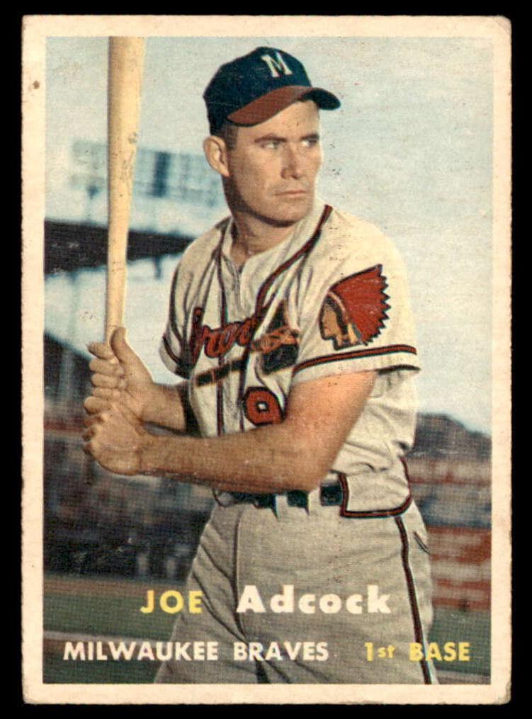 1957 Topps Baseball Joe Adcock #117