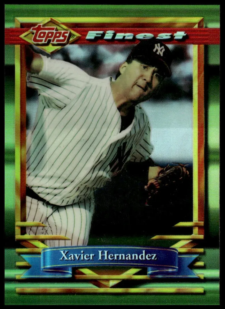 1994 Topps Finest Baseball Refractor Xavier Hernandez #373
