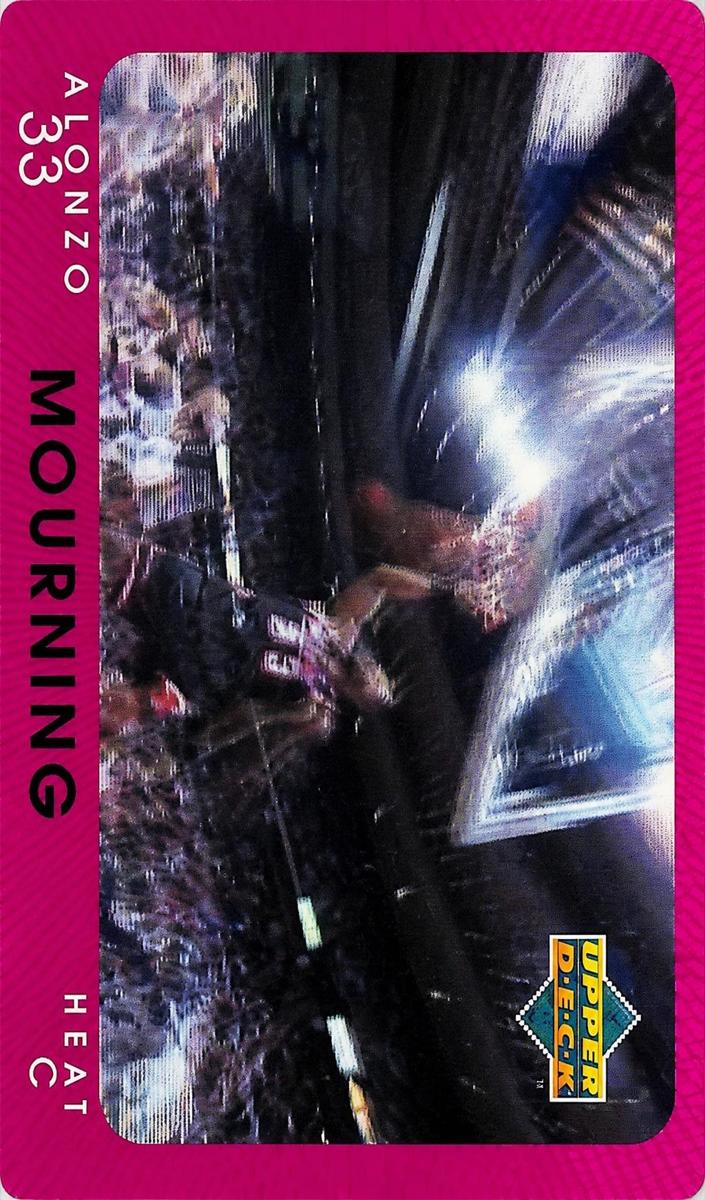 1997 Upper Deck Diamond Vision Basketball Alonzo Mourning #14