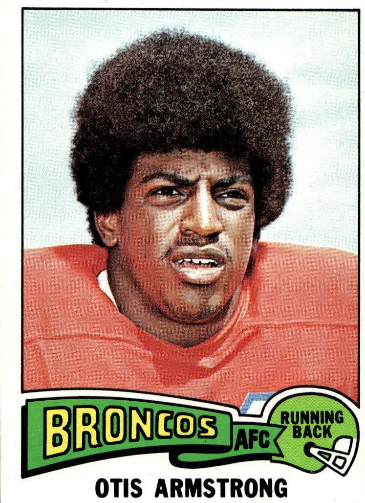 1975 Topps Football Otis Armstrong #350 PSA 8
