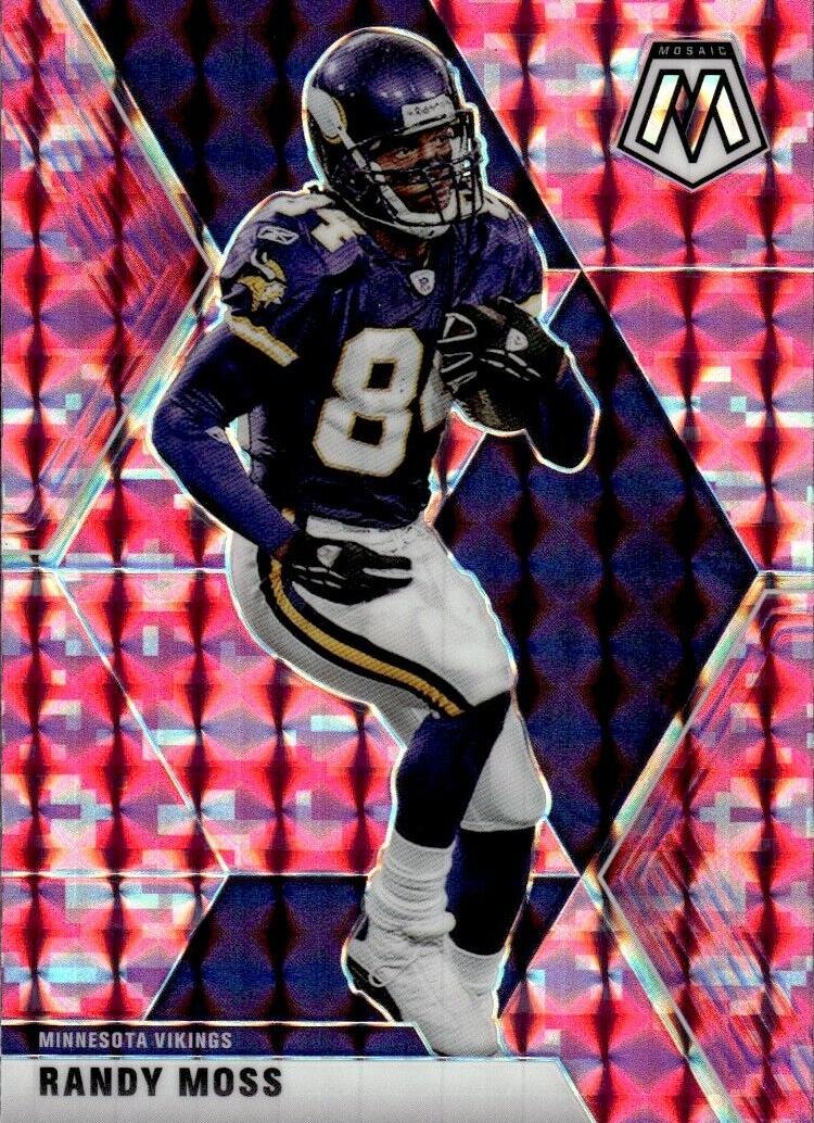 2020 Panini Mosaic Football Pink Camo Randy Moss #133 PSA 10