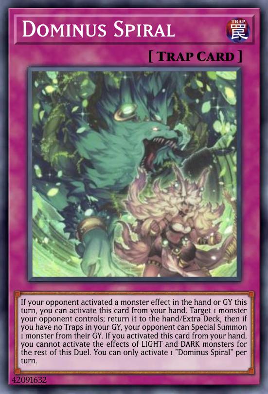 2025 Yu-Gi-Oh! Doom Of Dimensions Dominus Spiral #DOOD-EN079