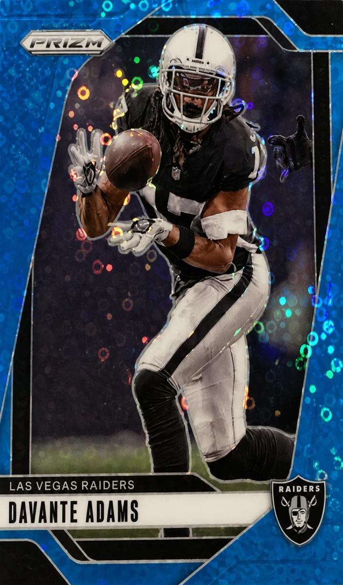 2024 Panini Prizm Football No Huddle Blue Davante Adams #150