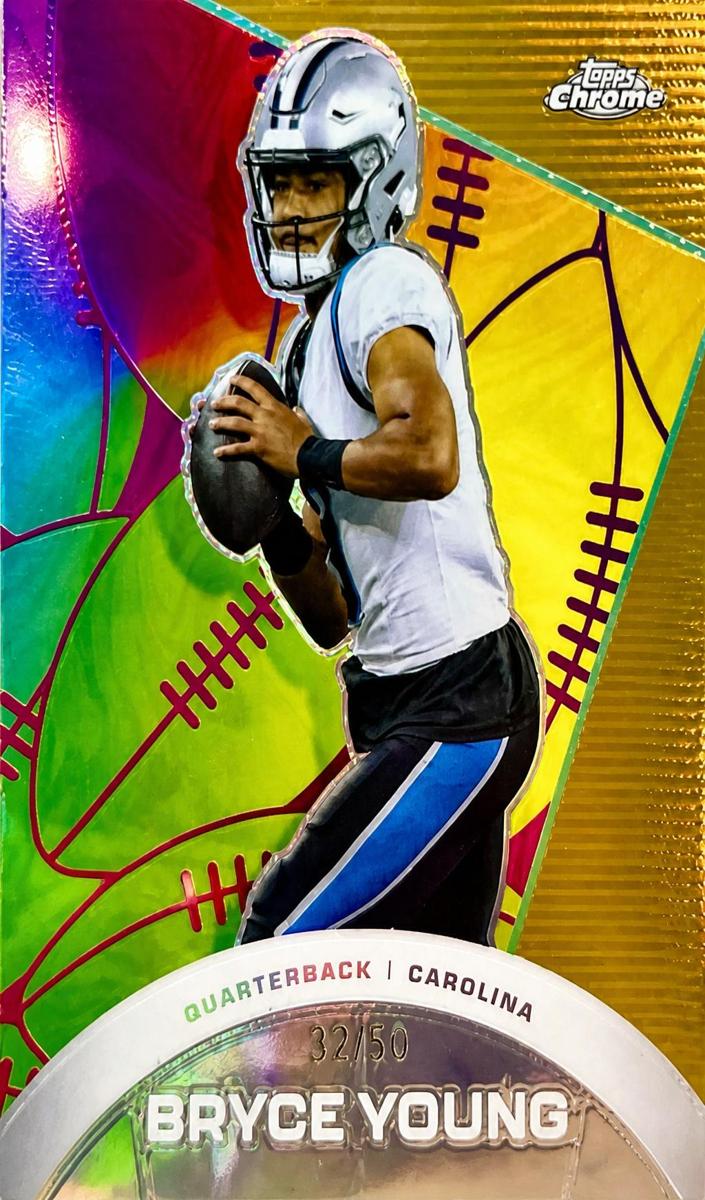 2023 Topps Composite Football Gold Refractor Bryce Young #CAE-22 PSA 9