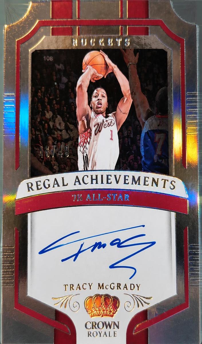 2023 Panini Crown Royale Basketball Tracy McGrady #RA-MCG PSA 9