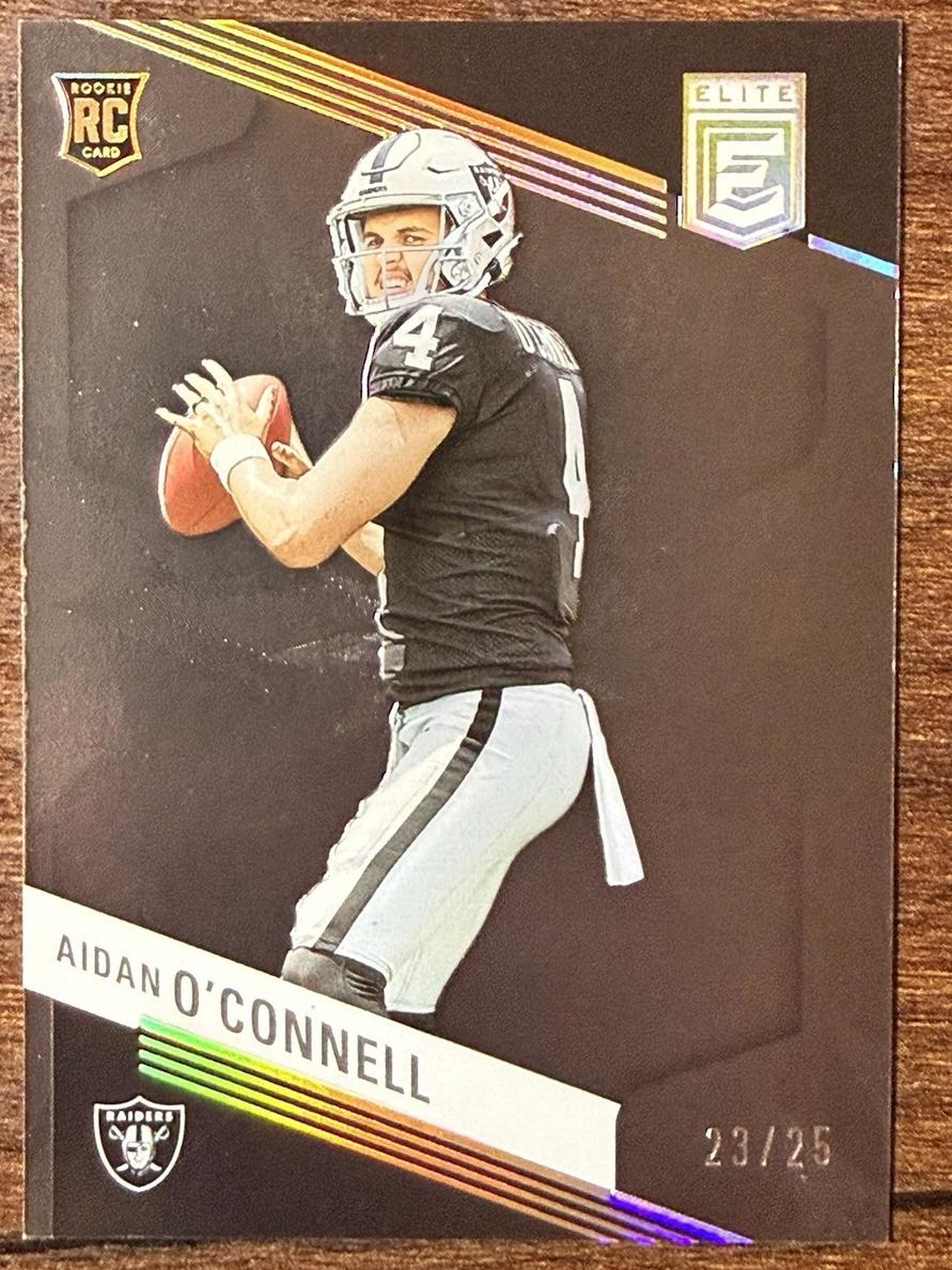 2023 Donruss Elite Football Black Aidan O'Connell #101