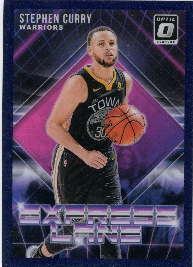 2018 Donruss Optic Basketball Purple Stephen Curry #18 PSA 9