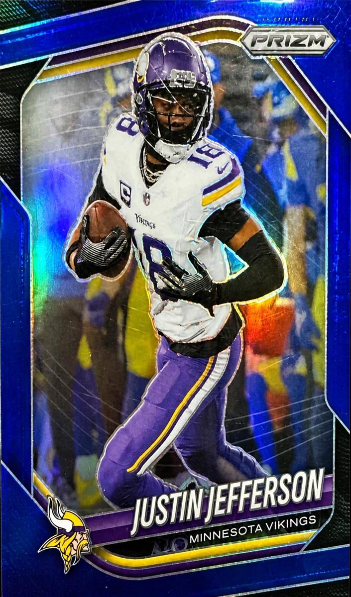 2025 Panini Prizm Football Blue Justin Jefferson #81