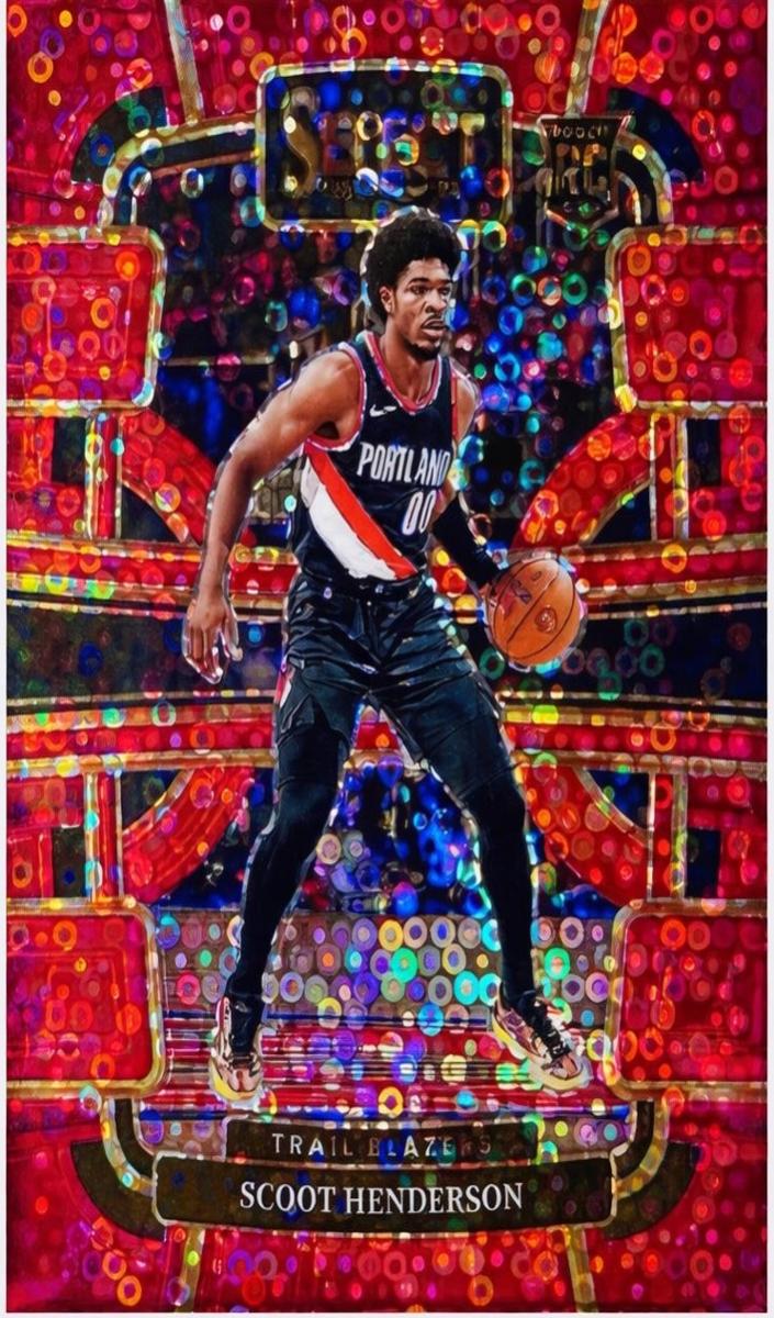 2023 Panini Select Basketball Red Disco Scoot Henderson #77