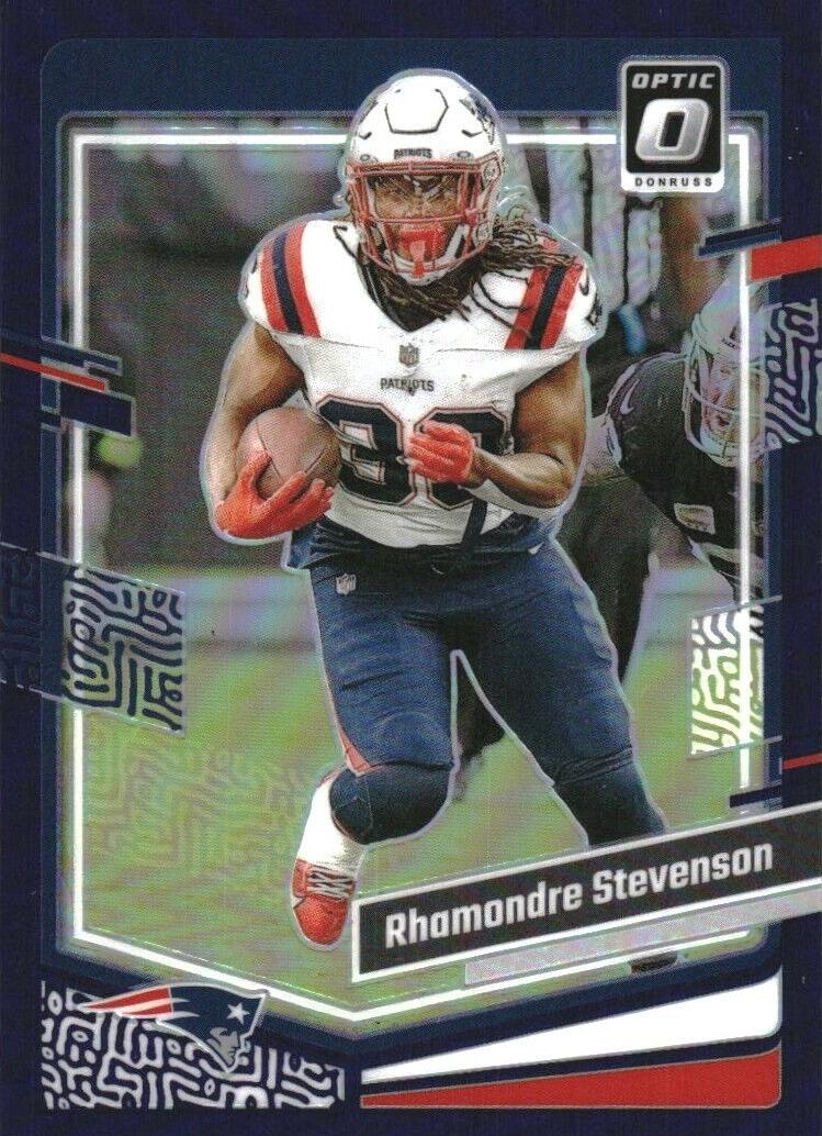 2023 Donruss Optic Football Purple Rhamondre Stevenson #131