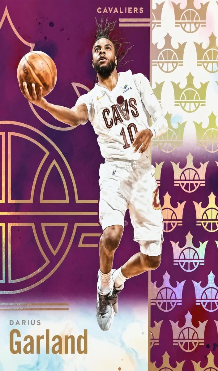 2024 Panini Court Kings Basketball Violet Darius Garland #84