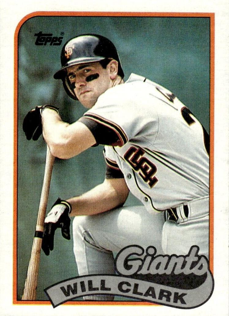 1989 Topps Baseball Will Clark #660