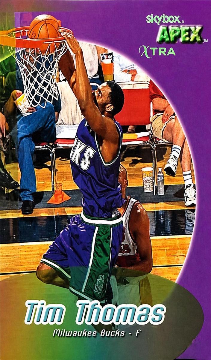 1999 Skybox Apex Basketball Xtra Tim Thomas #57 PSA 7