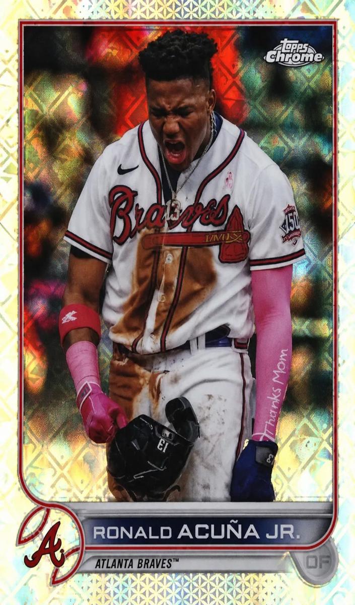 2022 Topps Chrome Logofractor Baseball Ronald Acuna Jr. #110