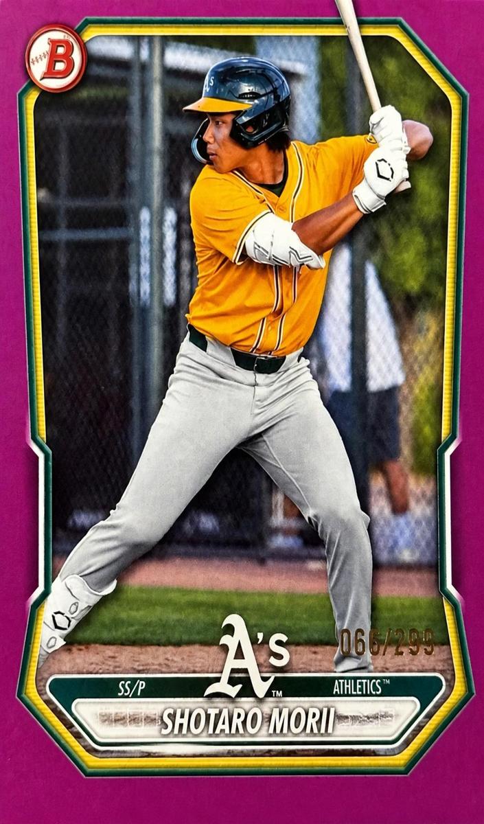 2026 Bowman Baseball Fuchsia Border Shotaro Morii #BP-48