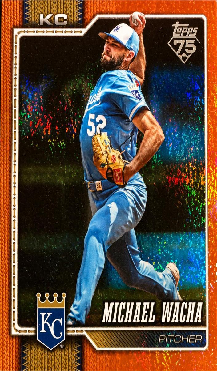 2026 Topps Baseball Orange Rainbow Foil Michael Wacha #190