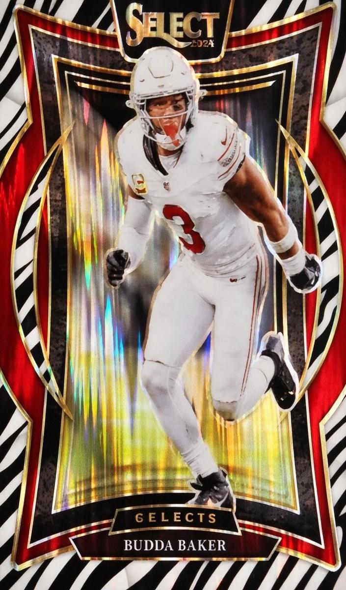 2024 Panini Select Football Zebra Shock Budda Baker #14 SGC 10