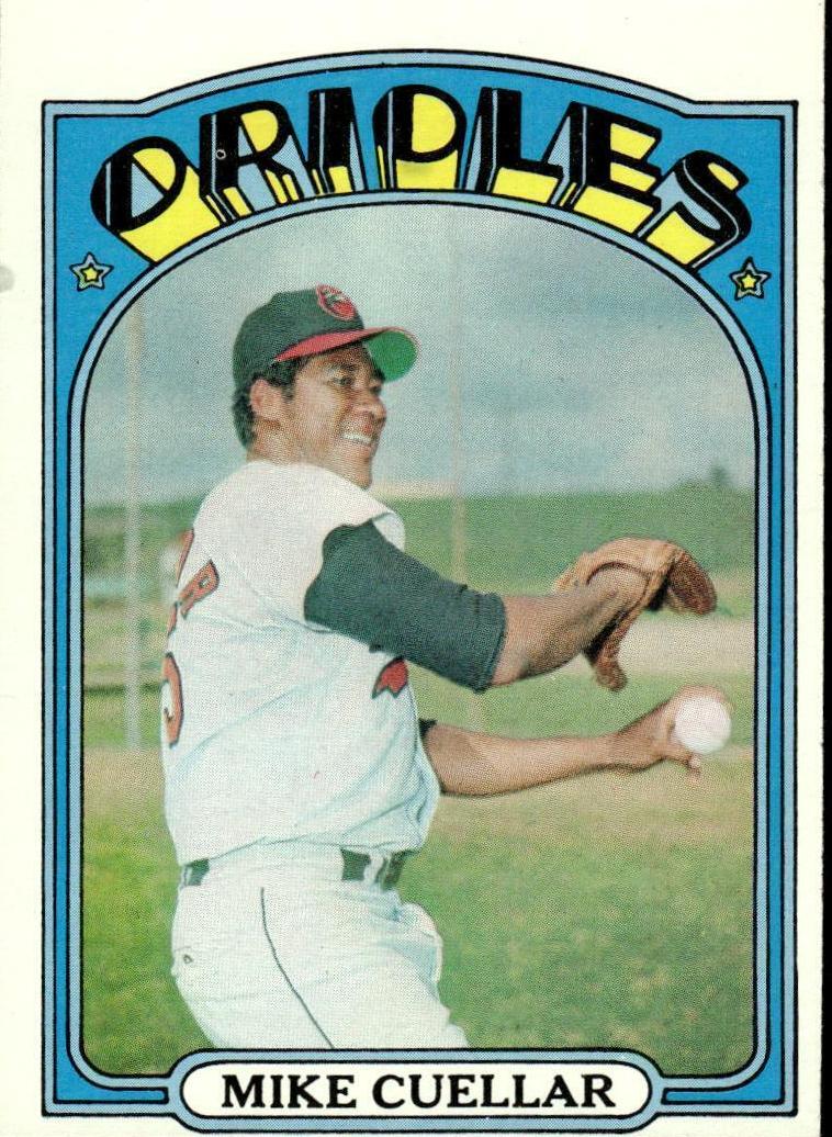 1972 Topps Baseball Mike Cuellar #70