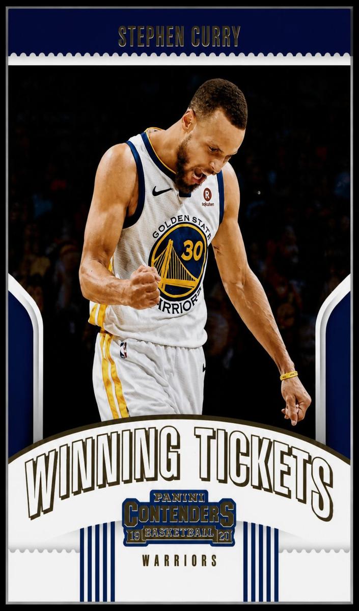 2018 Panini Contenders Basketball Stephen Curry #18 PSA 8