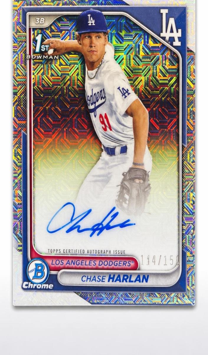 2024 Bowman Draft Chrome Baseball HTA Choice Refractor Chase Harlan #CPA-CHA