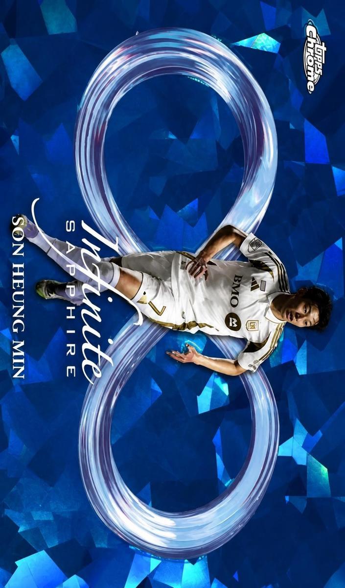 2025 Topps Chrome Sapphire MLS Soccer Son Heung-Min #IS-9