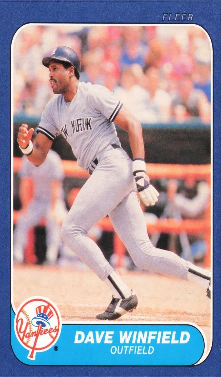 1986 Fleer Baseball Dave Winfield #121