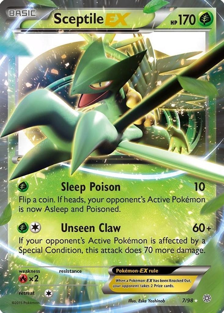 2015 Pokemon XY Ancient Origins Sceptile #7 PSA 10