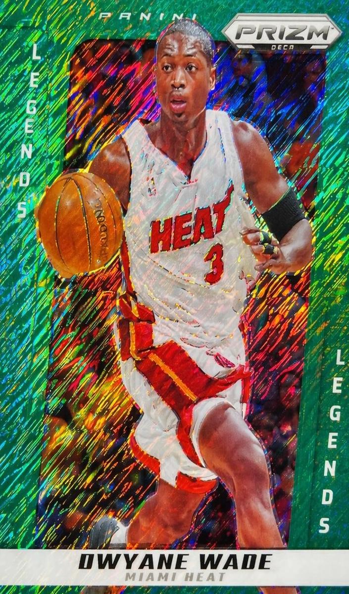 2024 Panini Prizm Deca Basketball Green Shimmer FOTL Dwyane Wade #217