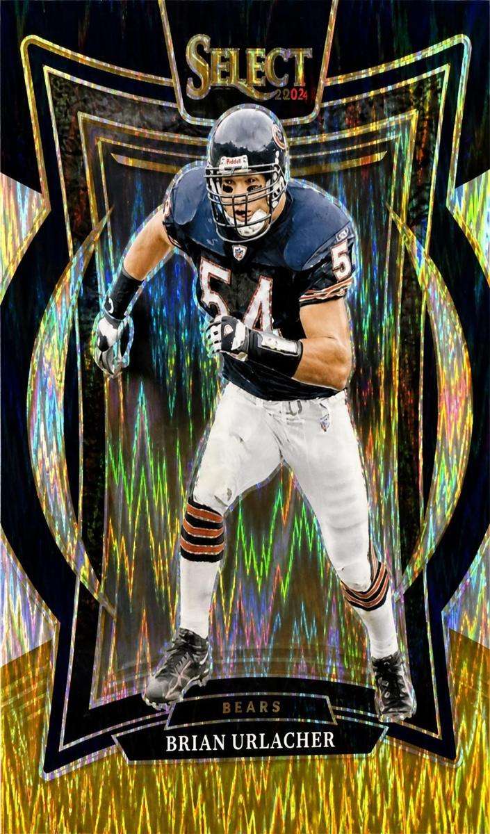 2024 Panini Select Football Black and Gold Shock Brian Urlacher #13