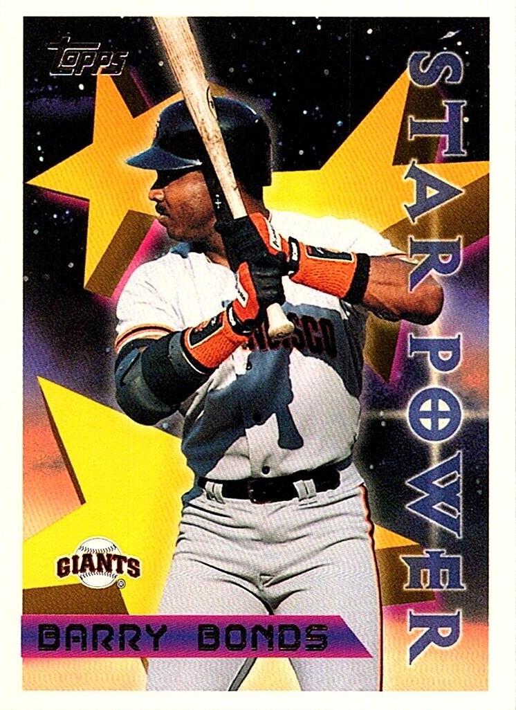1996 Topps Baseball Barry Bonds #10 PSA 9