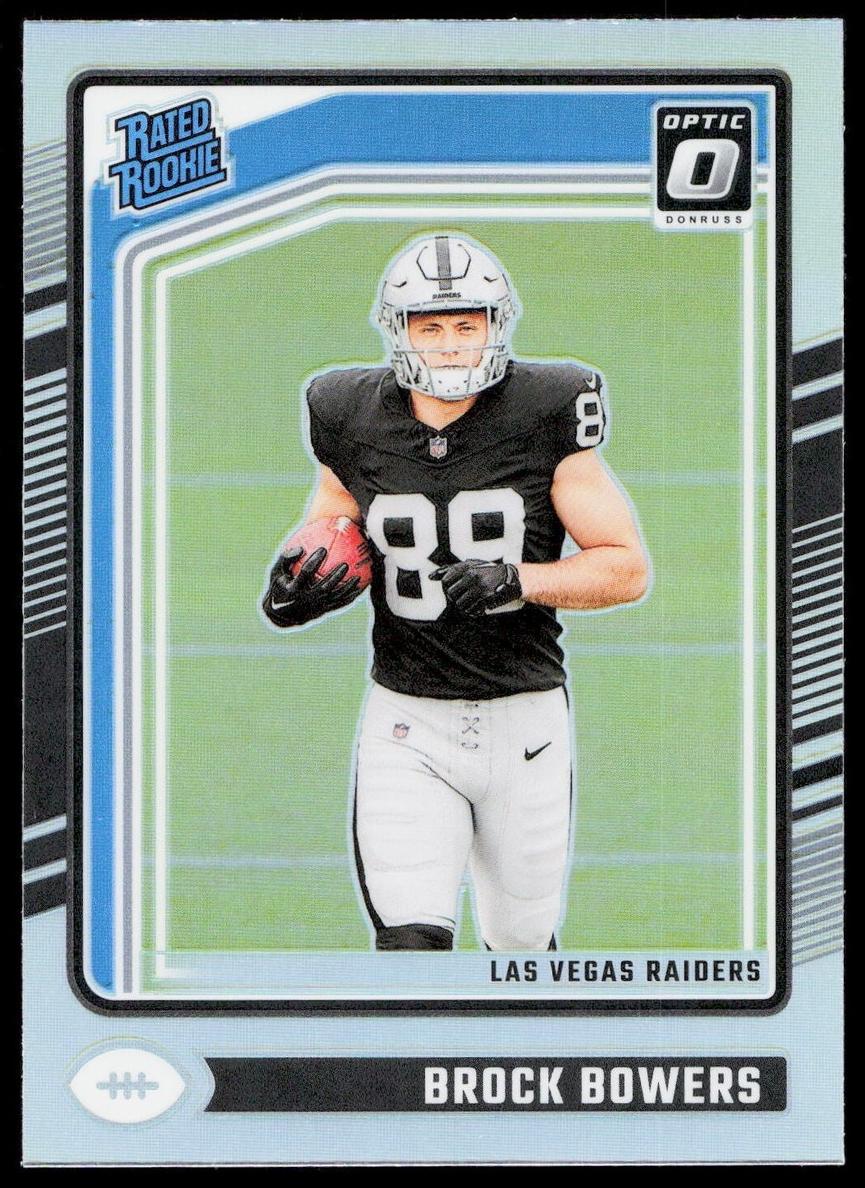 2024 Donruss Optic Football Holo Brock Bowers #215 RAW Ungraded