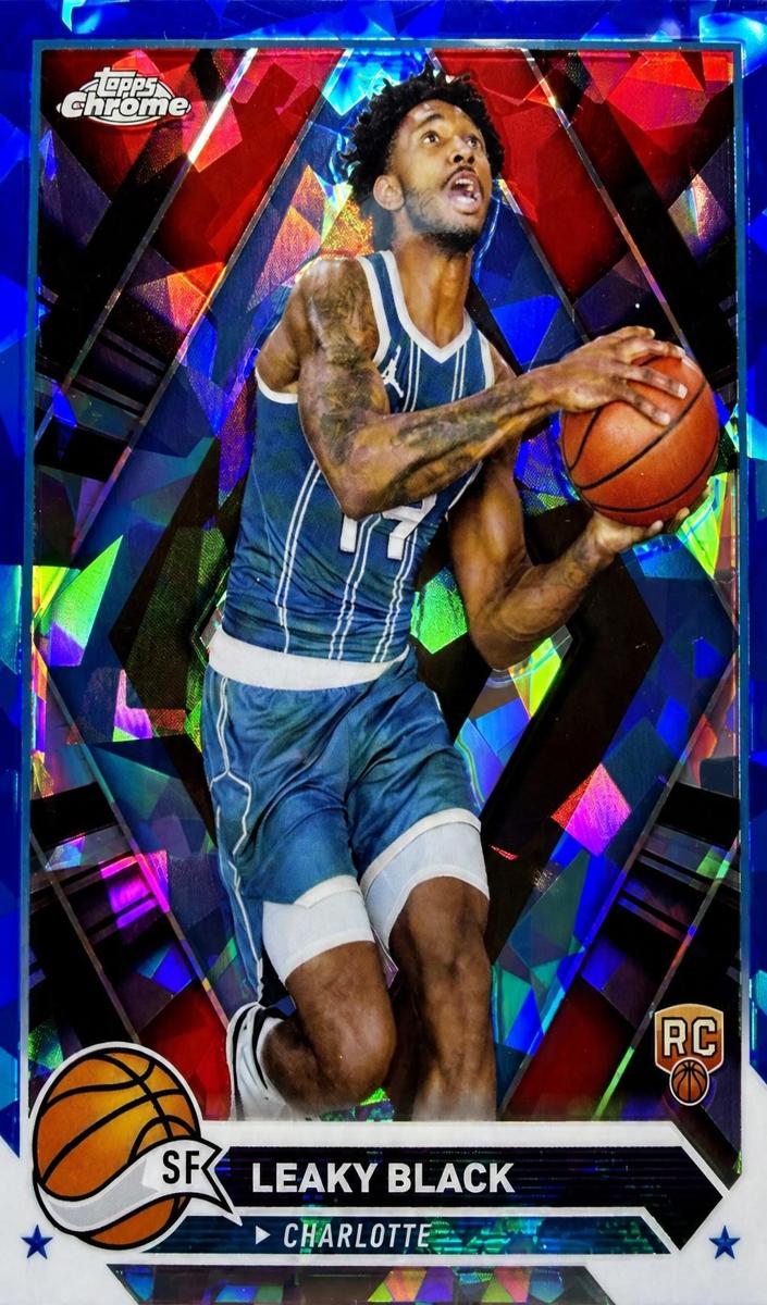 2023 Topps Chrome Sapphire Basketball Leaky Black #51