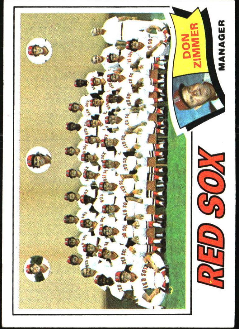 1977 Topps Baseball Boston Red Sox #309 PSA 7.5