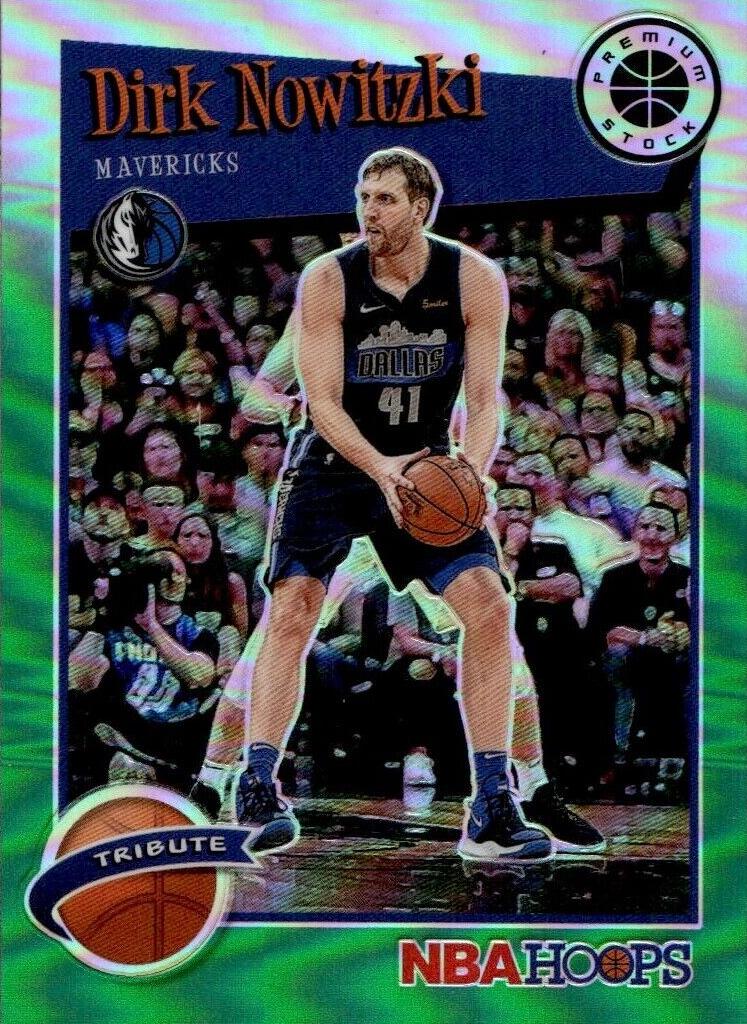 2019 Panini Hoops Premium Stock Basketball Green Dirk Nowitzki #282 PSA 10