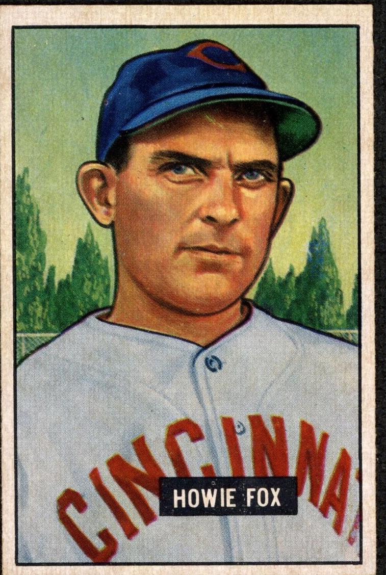 1951 Bowman Baseball Howie Fox #180 PSA 6