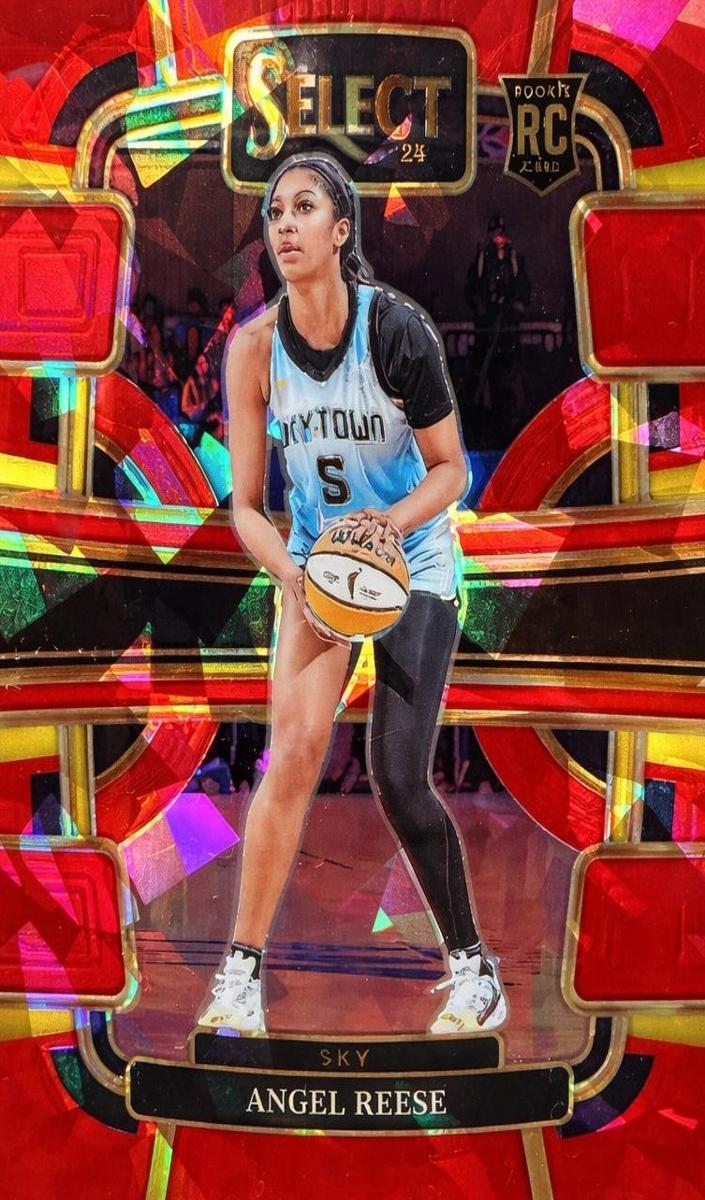 2024 Panini Select WNBA Basketball Red Ice Angel Reese #5 PSA 9
