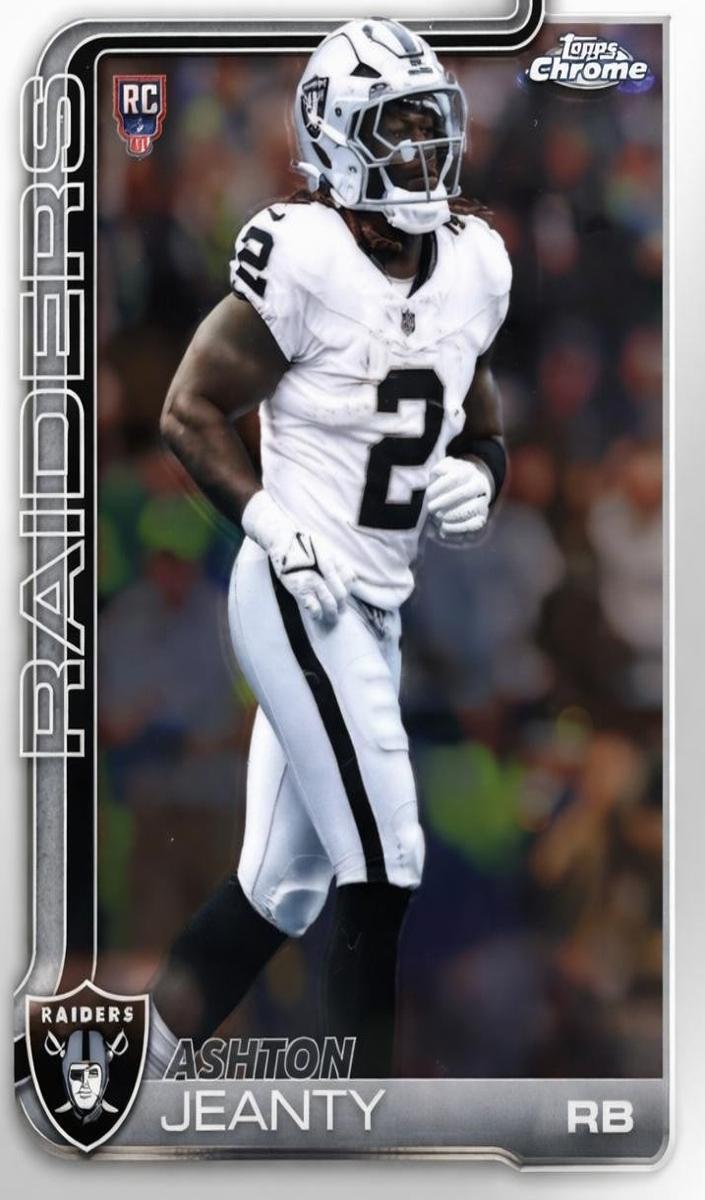 2025 Topps Chrome Football Ashton Jeanty #322 RAW Ungraded